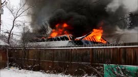 Garage Fire Regina, Saskatchewan Dec 3, 2016
