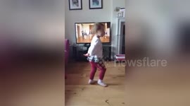Two Toddlers Irish dancing St Patrick's Day