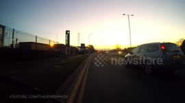 Audi Pulls Out on Cyclist
