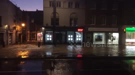 Houses flooded after burst water main in Islington, London