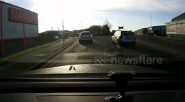 Bike crash London, Enfield. Motorcyclist crashes after loosing control.