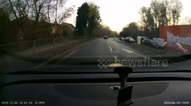 The driver looses rubish from the truck. 20161205 150228 N