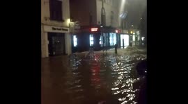 Burst Water Main in Angel Islington High St London