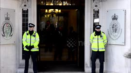 Battle Of Brexit , mosh pit politicians outside the supreme court.