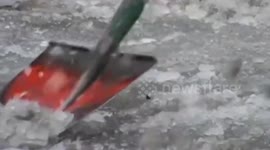 'Freezing' rain storm hits northern China