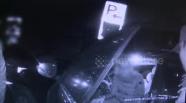 Car owner locks alleged thief in car