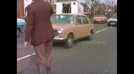 VHS recorder captures gas van crash in 1981