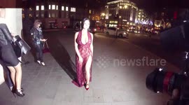 Demi Rose Mawby in Sexy Red outfit