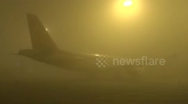 Over 20,000 travellers stranded in airport because of heavy smog