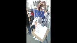 Protesters outside supreme court article 50 challenge day 4