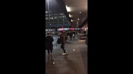 Angry man goes on racist rant at doorman in Manchester, UK