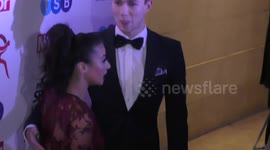 AJ Pritchard & Cladia Fragapane  at the Pride Of Sport awards