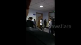 Teacher allegedly makes late uni students slap each other