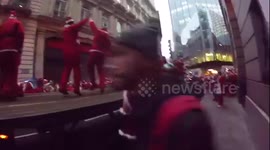 Santacon Santas Take Over A Truck