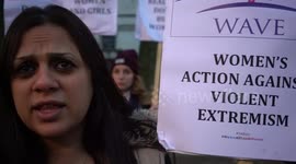 Women Against Violent Extremism protest on Human right Day,London,UK