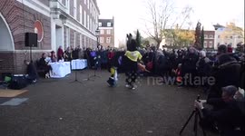 pantomime horse dance in greenwhich