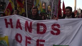 Kurdish's march in Solidarity of the arrested HDP MPs in London,UK