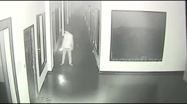 Young boy kowtows to the surveillance after he stole fruits