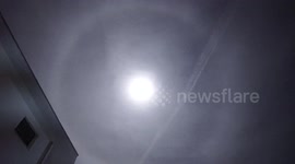 Lunar halo observed in Switzerland