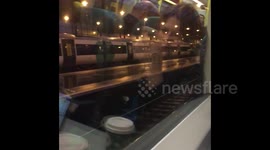Newsflare Edit - Sad-looking, motionless Southern Rail train