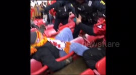 Violent mass brawl breaks out at NFL Raiders vs Chiefs game