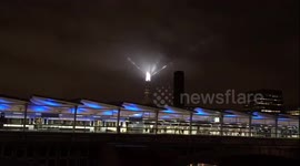 London's Shard lights up ahead of Star Wars Rogue One premiere