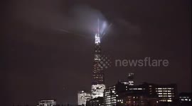 The Shard lights up for christmas