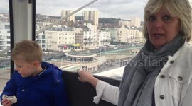 Scared mum on the Brighton eye!
