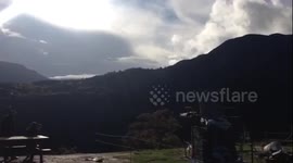 Longest zipwire in the world in europe at Zip World Penrhyn Quarry in wales