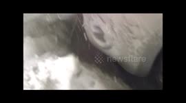 Car Stuck in Snow
