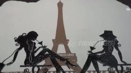 Chocolate art exhibition in north-eastern China