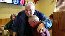 Man surprises brother on his birthday after spending 20 years apart