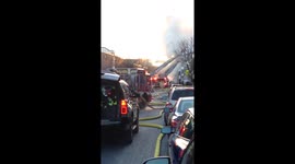 Fire strikes early a.m.