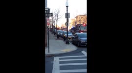 Nearby Streets Fill to Fight Fire