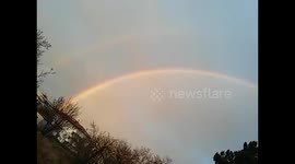 Double morning rainbow
