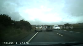North Devon Link Road Near Miss - BJ05 FFU - Dangerous driver