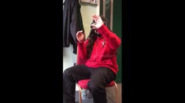 Man scares himself silly using VR headset for the first time