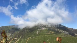 Time Lapse of clouds cadir Idris North Wales Sep 2016