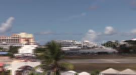 Scarily low landings at the famous airport on Saint Martin