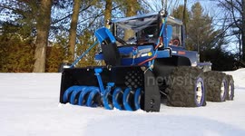 FPV RC snow blower