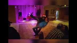 Work Christmas party dancing fail