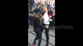 People show off some bizarre dance moves in park in China's Zhengzhou