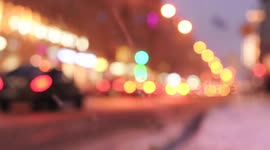 Night view of street in Saint Petersburg, russia,