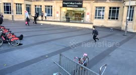 Huge Front Flip on to a busy london road!