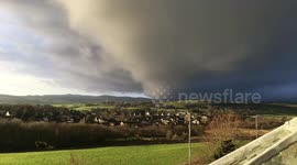Timelapse of winter storm in Scotland