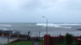 Storm Barbara arrives on Ireland's north-west coast