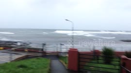 Newsflare Edit - Storm Barbara arrives on Ireland's north-west coast