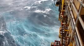 Storm Barbara whips up storm surge off Shetland Islands