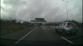 Pedestrian in Road on A2