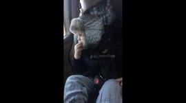 Boy chewing on his fingers apologizes.